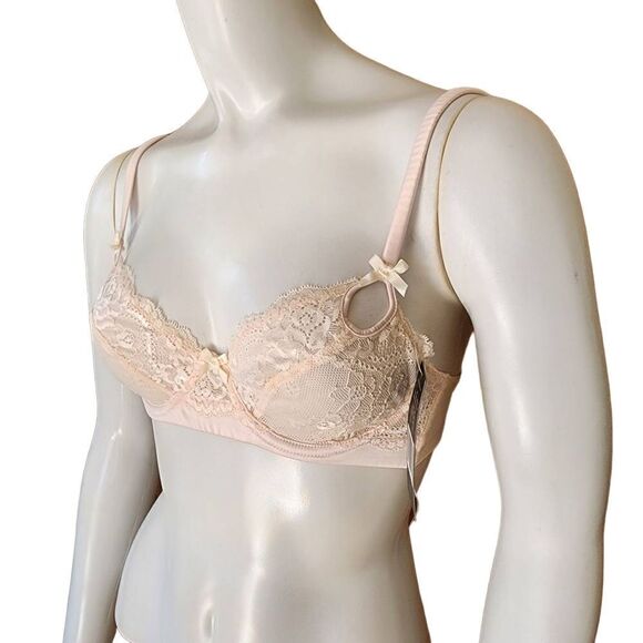 NWT Heidi Klum Zoe Scallop Shell Gardenia Underwire Bra (32B) - Picture 5 of 7